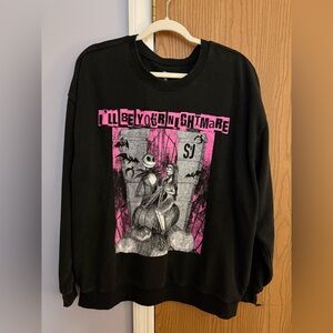 Disney Black Nightmare Before Christmas Sweatshirt